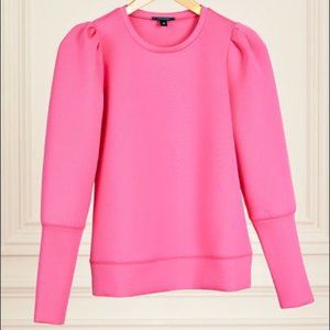 Stella & Dot Hot Pink Scuba Top Size S